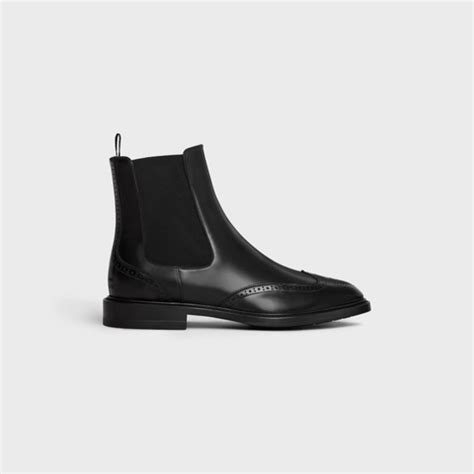 celine brogues|CELINE DONAVAN CHELSEA BOOT WITH BROGUES in .